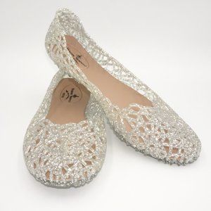 Vivienne Westwood Anglomania x Melissa Silver Glitter Jellies | VGUC | 39 UK / 9